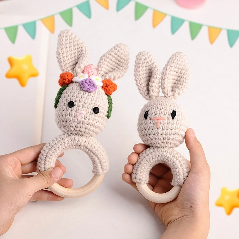 Crocheted Animal Rattle Set suppliers